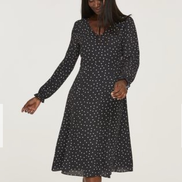 Long Tall Sally Black White Polka Dot 